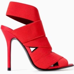 ZARA - ELASTIC STRAPPED HEELS